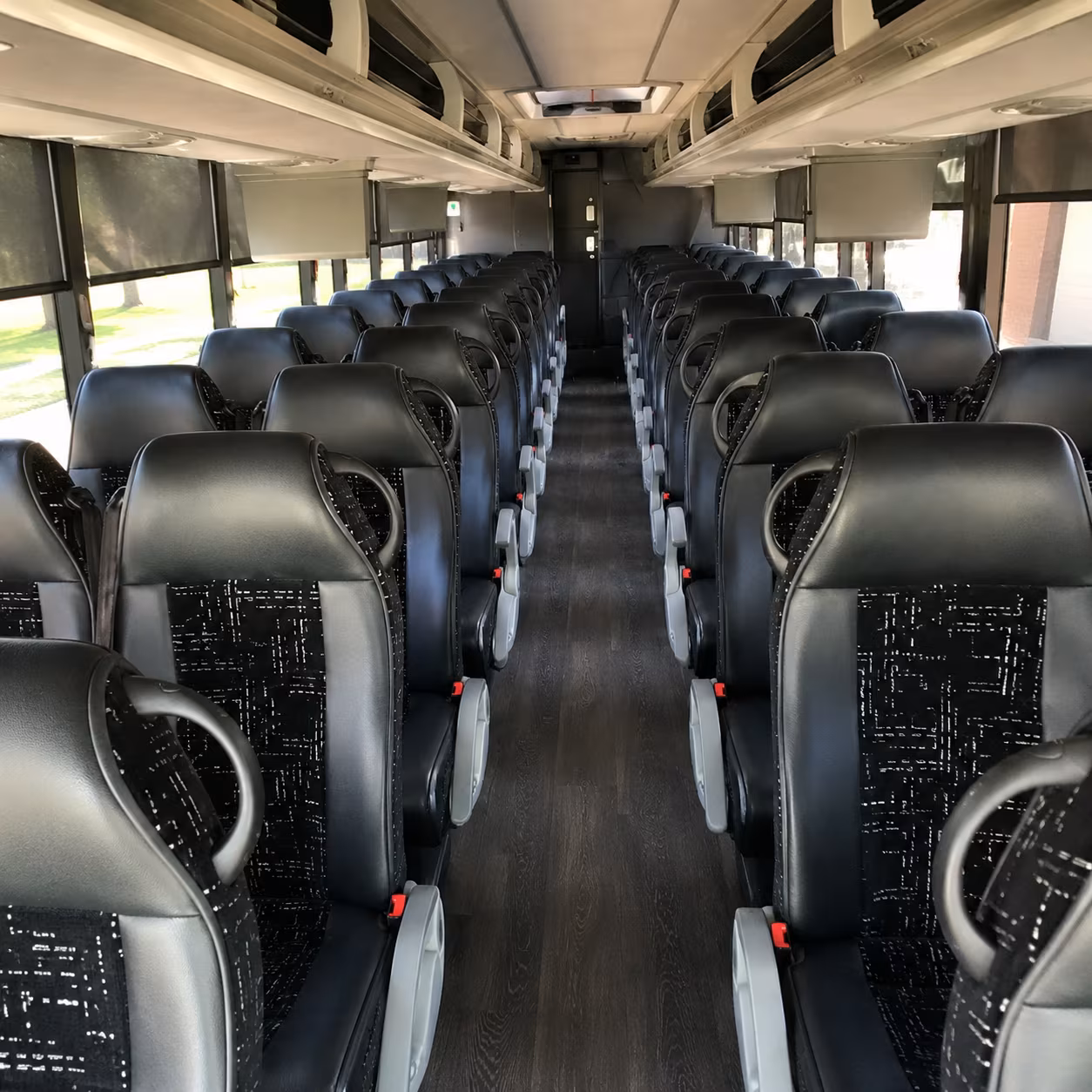 mount pleasant charter bus services interior