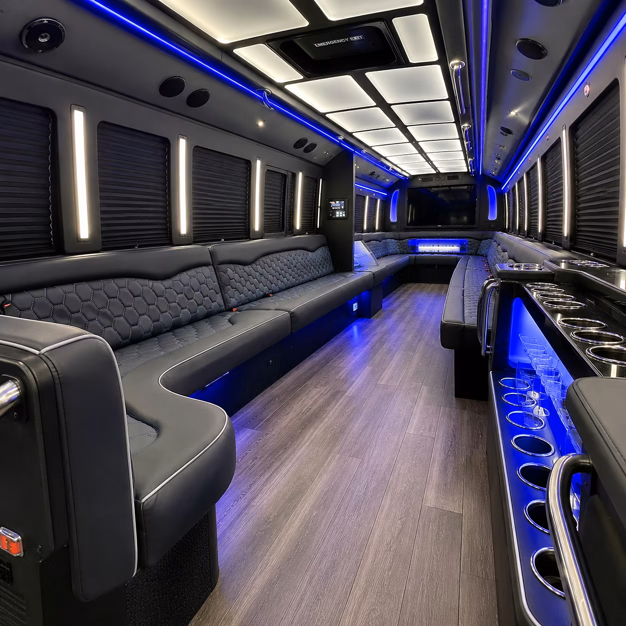 mount pleasant party bus rentals inside